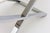 Vintage Chrome Plated Steel X Frame Bench With White Boucle Sling Cushion 1980's For Sale - Image 10 of 12