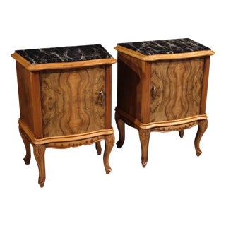Vintage Italian Bedside Tables, 1950, Set of 2 For Sale