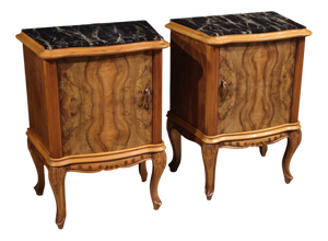 Vintage Italian Bedside Tables, 1950, Set of 2