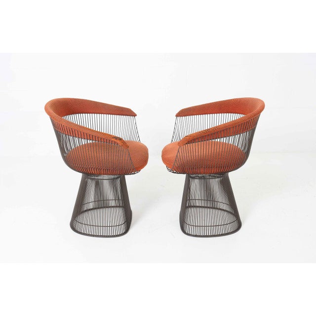 Knoll Attributed to Warren Platner for Knoll Dining Chairs 1970s - Pair For Sale - Image 4 of 13