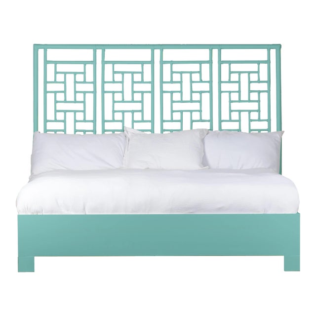 Ohana Bed King - Turquoise For Sale