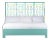 Ohana Bed King - Turquoise For Sale