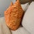 2020s Orange Handmade Adire (Tie-Dye) Decorative Throw Pillow Cover For Sale - Image 5 of 7