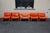 Series 5 Lounge Chairs in Cognac Orange Leather, 1970s, Set of 5 For Sale - Image 6 of 18
