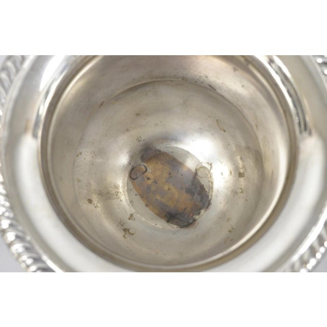 Vintage Silver Plated Trophy Cup Urn Champagne Chiller Ice Bucket 10 Anniversary For Sale - Image 11 of 16