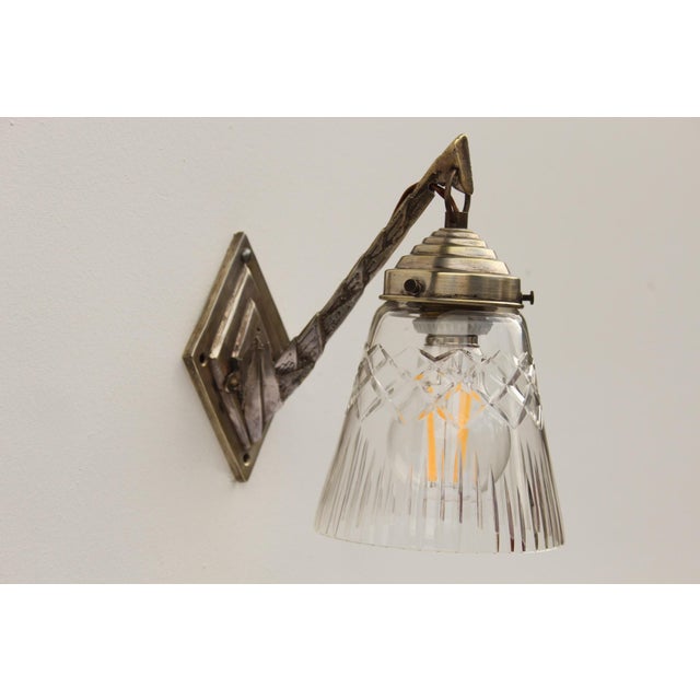 Art Deco Wall Lamp, 1920s For Sale - Image 3 of 16