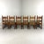 Rustic Oak Razor High Back Dining Chairs, 1960s, Set of 6 For Sale - Image 12 of 18
