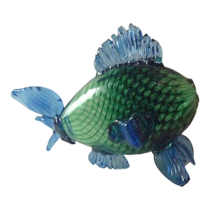 2002 Chatham Glass Bud Vase Art Glass Fish