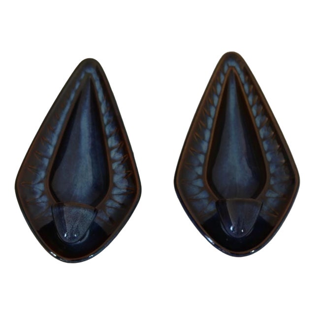 Mid-Century Danish Ceramic Sconces by Einar Johansen for Søholm Stentøj, Set of 2 For Sale