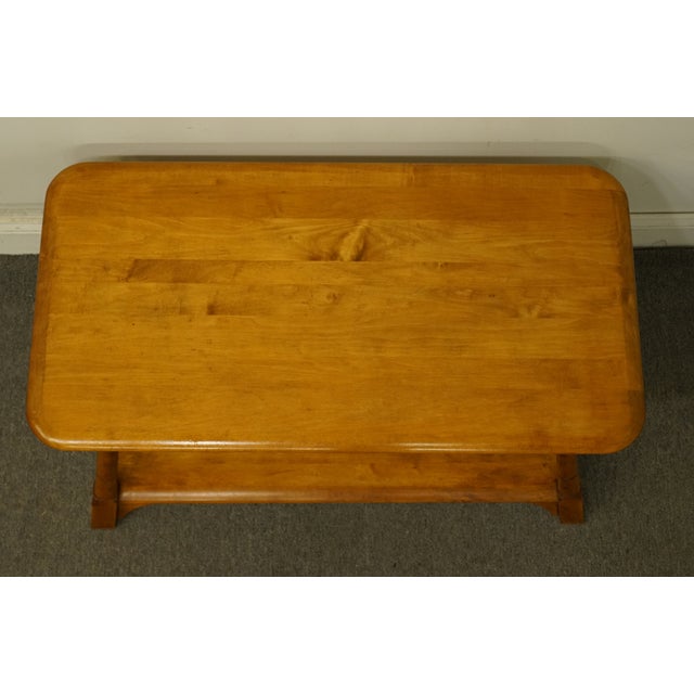 Mid Century Modern Solid Hard Rock Maple 38" Accent Coffee Table Chairish