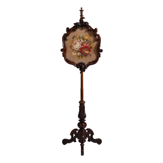 19th Century United Kingdom Brown Wood Screen For Sale