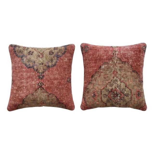 Anatolian Rug Pillow Cover 20'' X 20'' - Set of Two For Sale