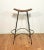 Vintage Mid Century Arthur Umanoff counter bar stool, wrought iron and wicker. Condition is good. Wicker seat has minimal...