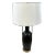 Modern Matte Black Amphora Style Table Lamp For Sale