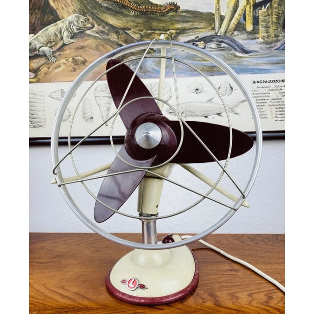 Mid-Century Modern Vintage Ventilator in Metal, 1950s For Sale - Image 3 of 7