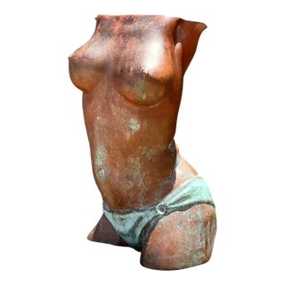 Vintage Figurative Bronze Sculpture For Sale