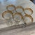 Italian 1980s Vintage Gilded Venetian Inspired Stemware Wine Glasses- Set of 6 For Sale - Image 3 of 8