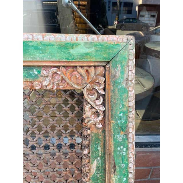 Traditional 1920s Rajasthani Jali Window Panel For Sale - Image 3 of 10