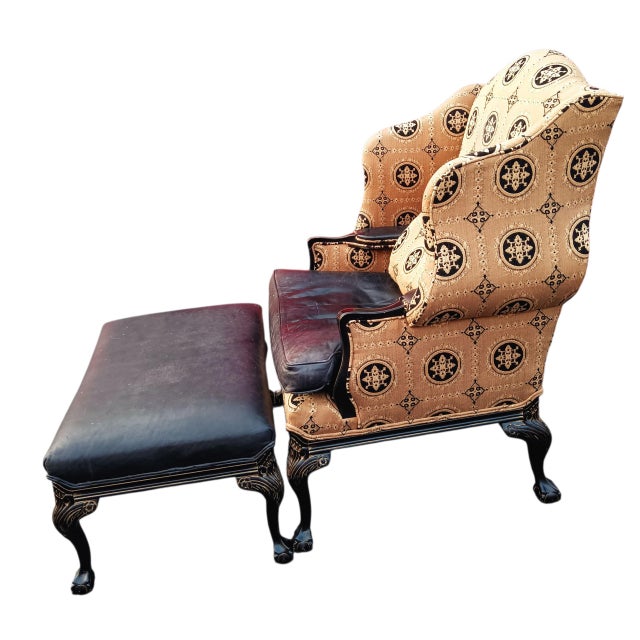 Old Hickory Furniture Co. Elevate Your Space With the Old Hickory Tannery Firehouse Wingback Set For Sale - Image 4 of 12