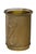 Chic Mid Century, Hollywood Regency waste can, having gold tone metal mesh exterior with large S shaped decorative...