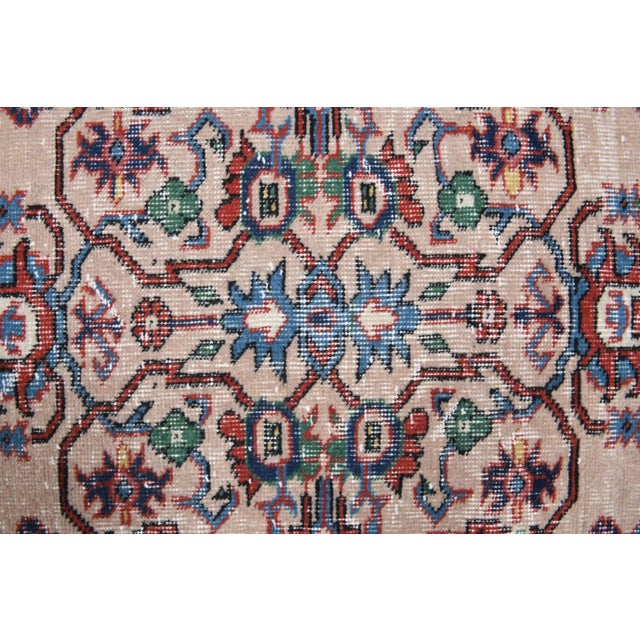 Vintage Turkish Oushak Handmade Wool Cotton Beige Area Rug For Sale - Image 9 of 11