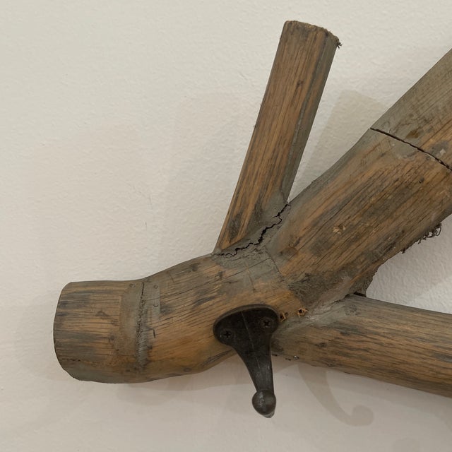 1980s 1980s Wall-Mounted Coat Rack For Sale - Image 5 of 11