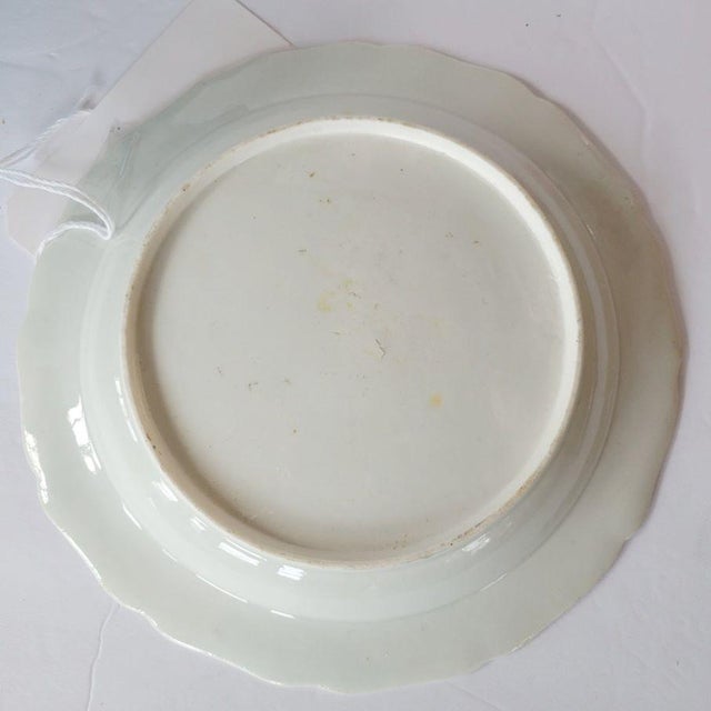 English 18th C Worchester Black Transfer Plate Classical Landscape For Sale - Image 3 of 4