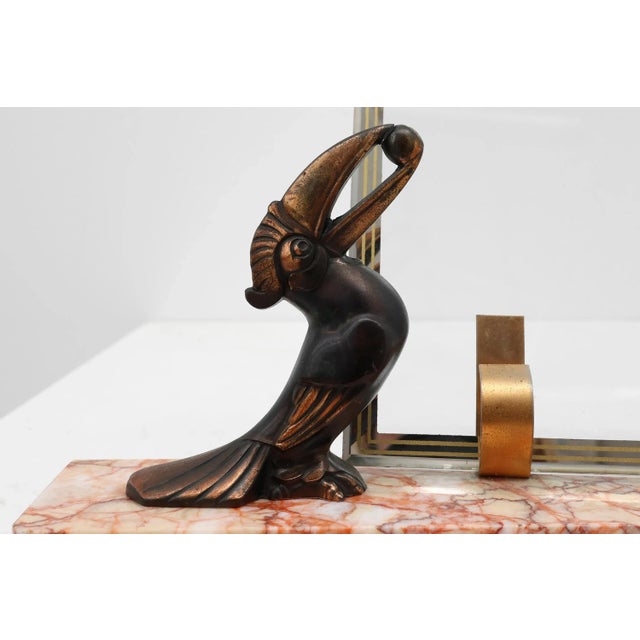 France / 1920 / Picture frame / glass, metal, marble / Art Deco An exquisite Art Deco picture frame from France, dating to...