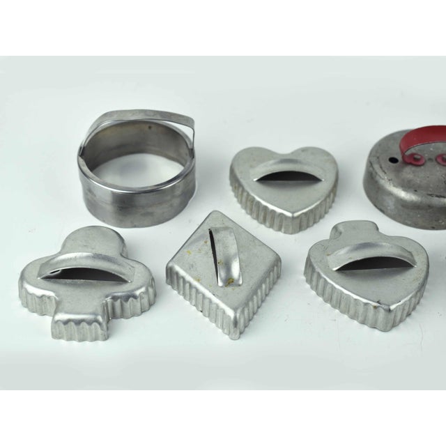 Mid-Century Modern Vintage Aluminum Cookie Cutter & Biscuit Press Collection - Set of 9 For Sale - Image 3 of 9