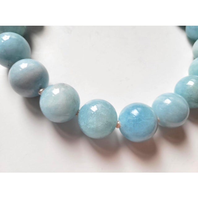 Discover the timeless beauty of this extraordinary Natural Aquamarine and Freshwater Pearl Necklace, handcrafted with...