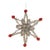 Contemporary Jeweled Tinsel Snowflake Ornament (Set of 12) For Sale - Image 3 of 5