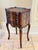 French Theodore Alexander Petite Louis XVI Side Table With Faux Book Trompe l'Oeil Panels For Sale - Image 3 of 10
