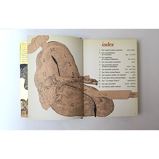 Late 20th Century Salvador Dali Art Recipe Book, Les Diners De Gala, 1971 France, First Edition For Sale - Image 5 of 16