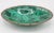 A superb Mid Century Modern genuine malachite soap or ring dish with bronze perimeter, circa 1950. This is a bright...