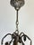 Large Vintage 1990s Wrought Iron Floral Chandelier With Crystal Flowers & Grape Details For Sale - Image 9 of 18