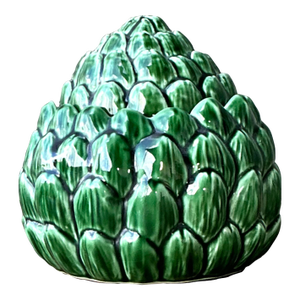 Vintage Glazed Ceramic Lidded Artichoke