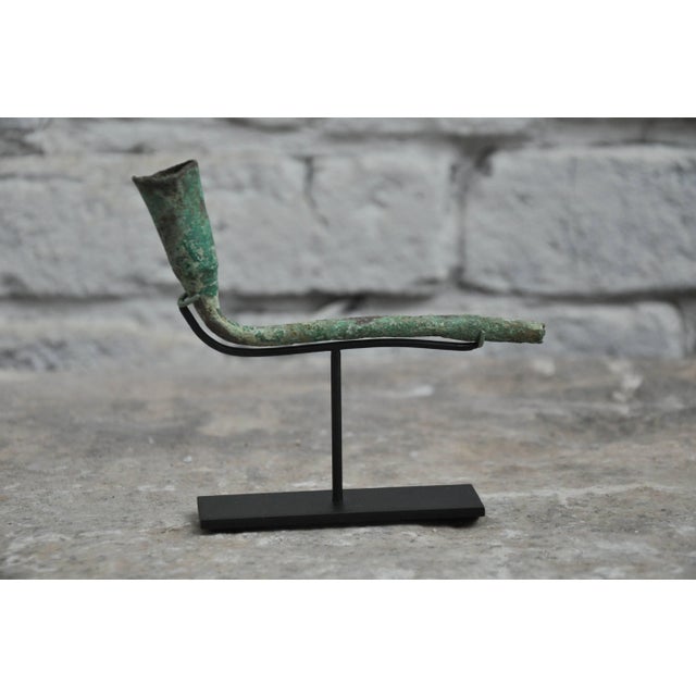 Metal 16-17th Century Bronze Opium Pipe Heads Excavated From the Central Highlands For Sale - Image 7 of 8