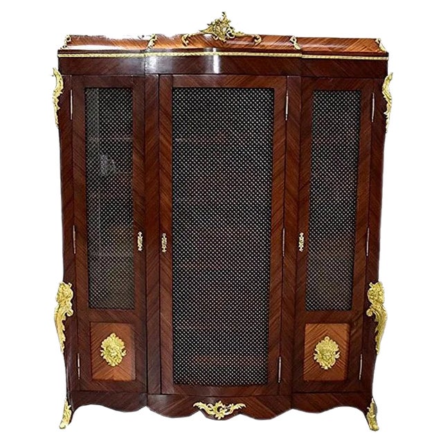 Louis XV Mahogany Wall Unit For Sale