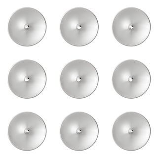 Model 262 Wall Lamps in Satinated Aluminium from Gino Sarfatti, Set of 9 For Sale