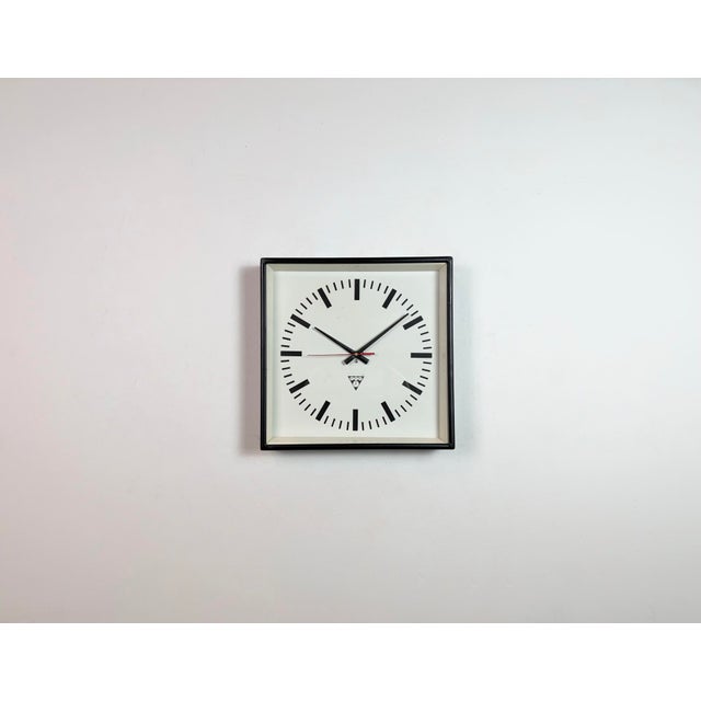 Wall clock designed by Pragotron in former Czechoslovakia during the 1970s and made till 1990s Was used in factories,...