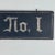 Vintage Double Sided "Lane No. 1" Railway / Station / Racing Wooden Sign For Sale - Image 9 of 12