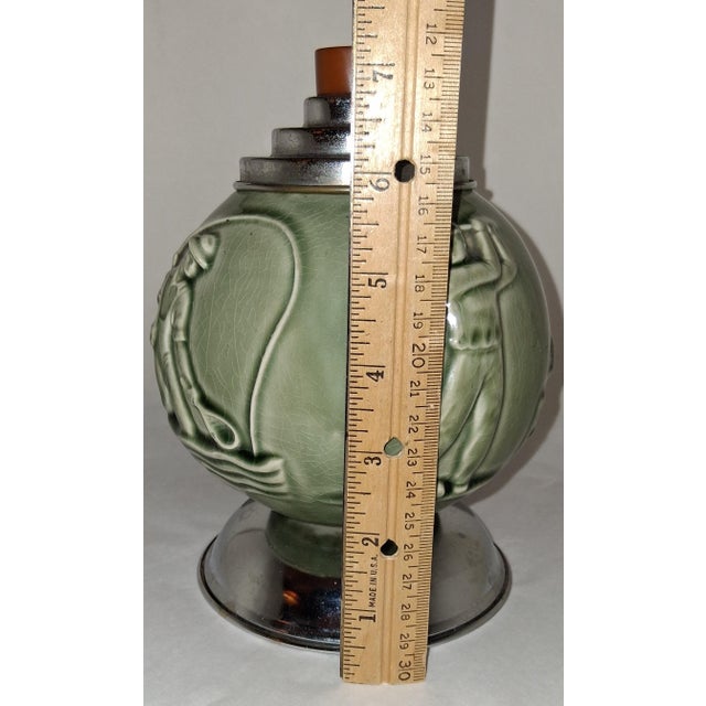 Rookwood Green Cigarette Dispenser Vintage Art Deco Ceramic Amazing - Works Well For Sale In Philadelphia - Image 6 of 7