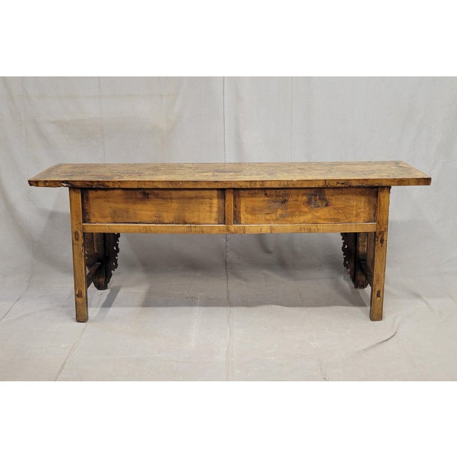 Antique Early 20th Century Chinese Red Lacquer Altar / Console Table For Sale - Image 15 of 15