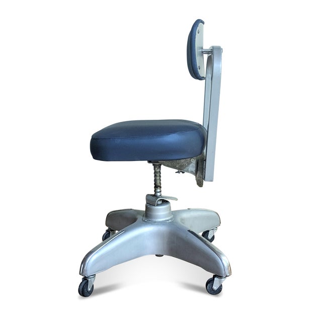 椅子 Vintage mid-century desk chair Mid-Century Modern Office Adjustable Desk Chair, c.1950's