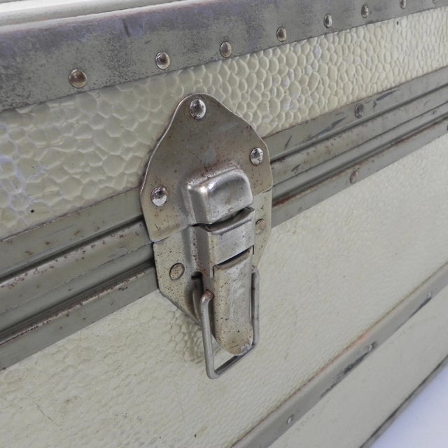 Vintage Aluminum Clad Chest For Sale - Image 10 of 18