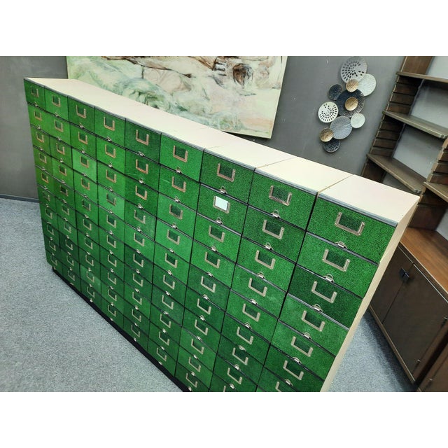 Mid-Century Modern Highboard with File Boxes, 1950s, Set of 91 For Sale - Image 9 of 16