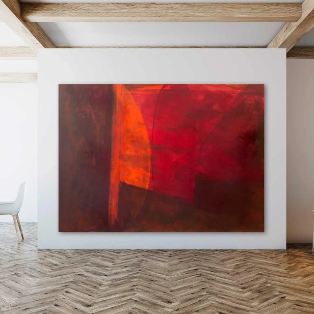 Abstract Contemporary Abstract Oil on Canvas Painting "Flag No. 2" by Paul Landauer For Sale - Image 3 of 7