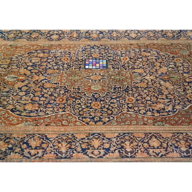 Antique Mohtasham Kashan Rug 4'3'' X 6'9'' For Sale - Image 11 of 11