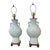 Celedon Ceramic Asian Table Lamps - a Pair For Sale