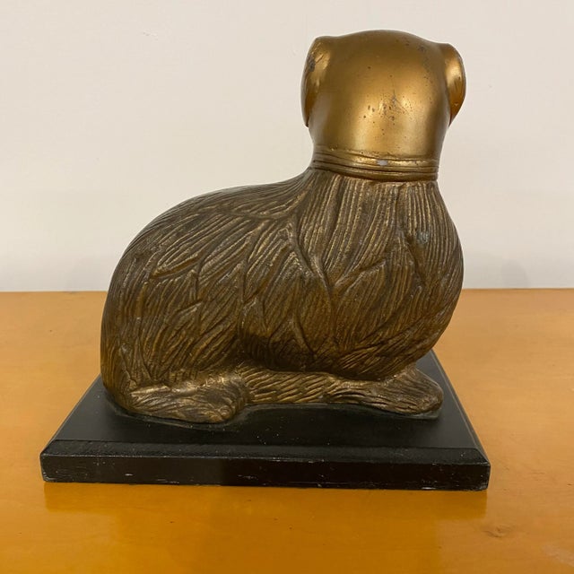 Mid-Century Modern Mid Century Modern Brass Figure Dog For Sale - Image 3 of 8